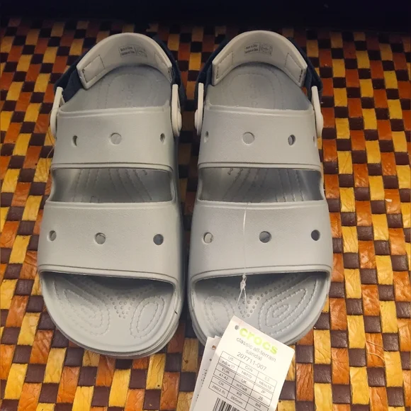 CROCS Shoes Crocs Classic All Terrain Sandals Shoes Gray Mens